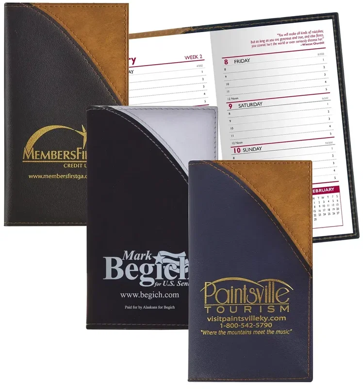 Custom Logo Weekly Planner - Barcelona (Two-Tone Vinyl Soft Cover) — view 4