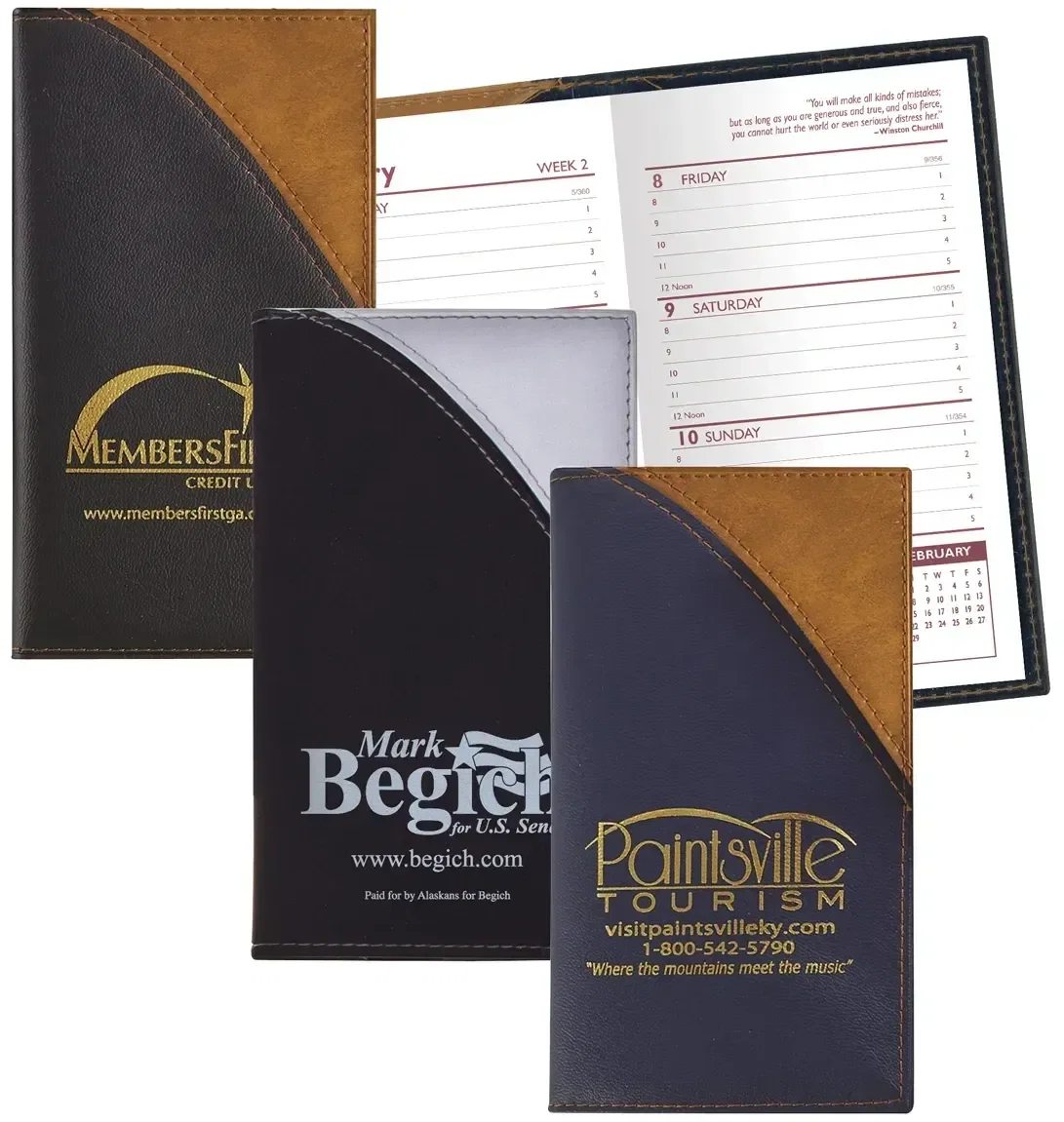 Custom Vinyl Soft Cover Weekly Planner (Barcelona) — view 2