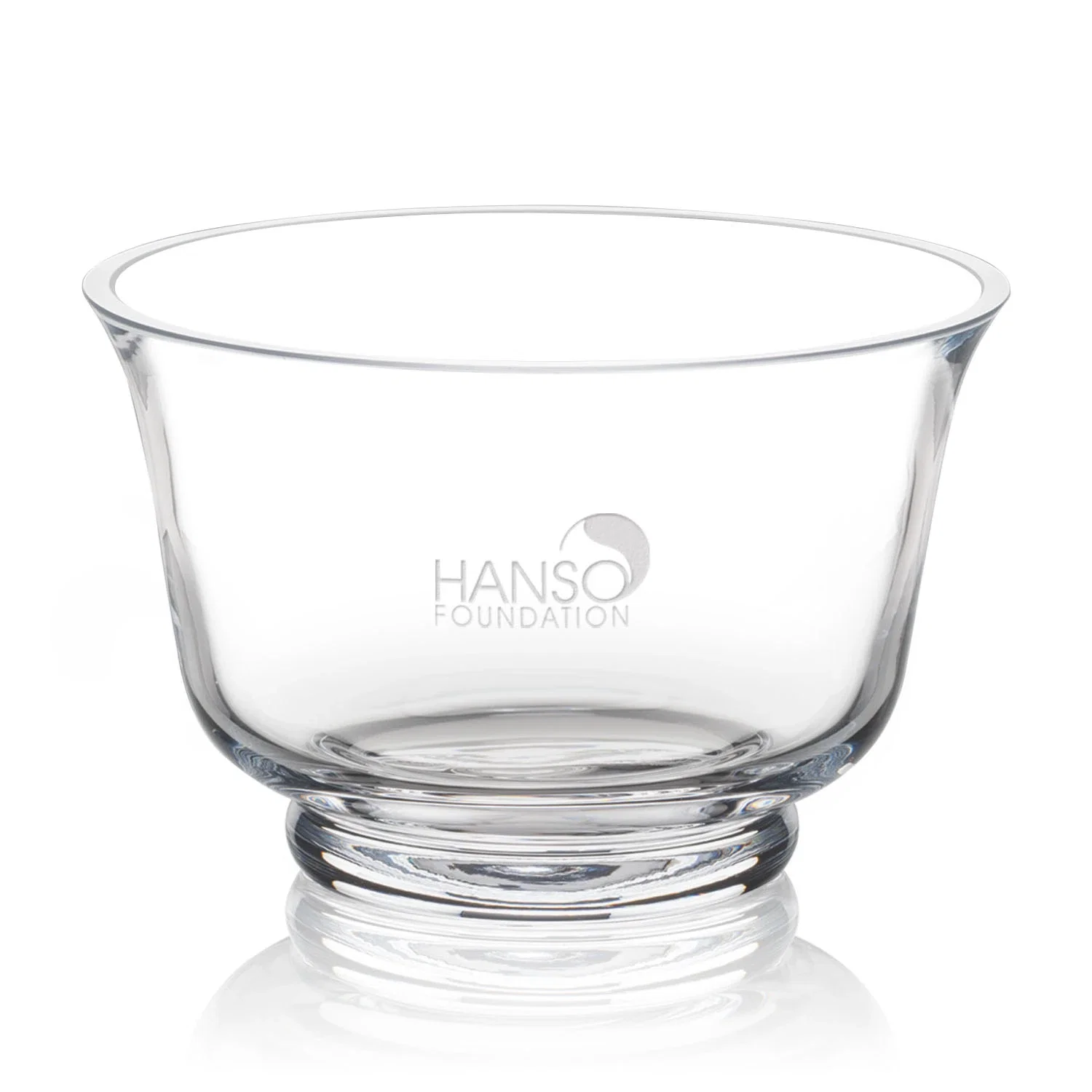 Custom Clear Crystalline Bowl Award for sales achievement awards