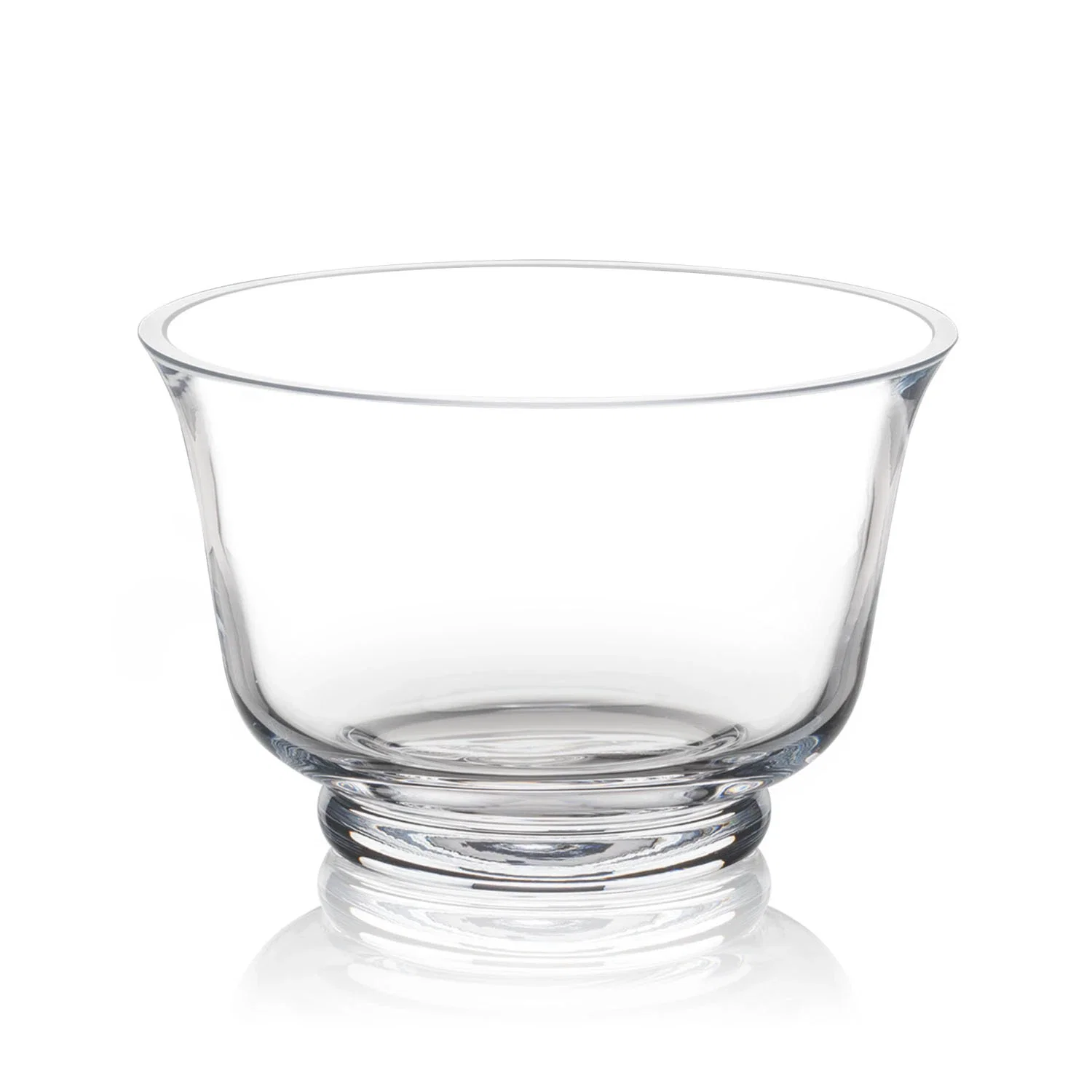 Custom Clear Crystalline Bowl Award for retirement presentations
