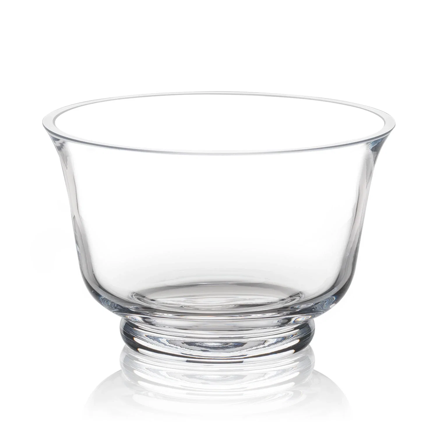 Custom Clear Crystalline Bowl Award for team milestone celebrations