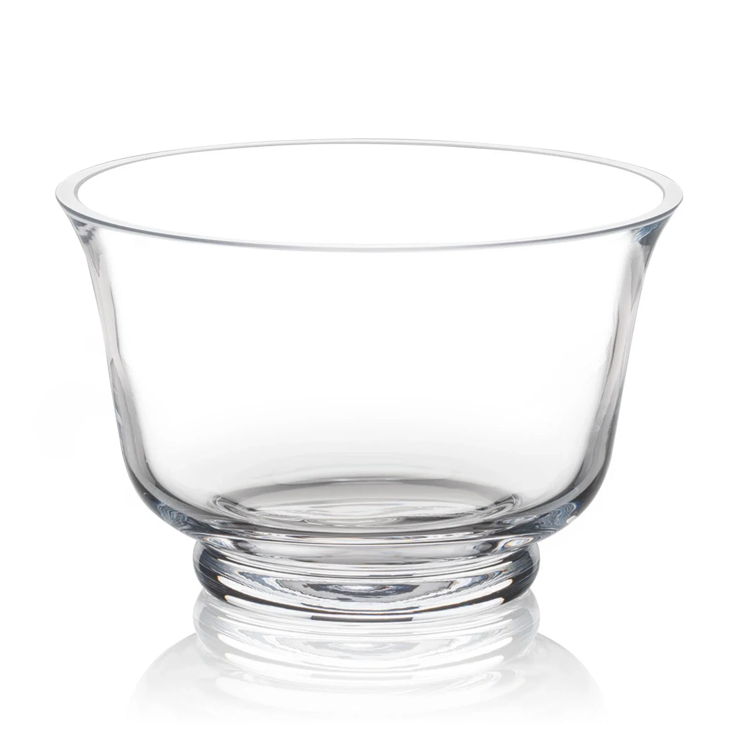 Custom Clear Crystalline Bowl Award for donor appreciation