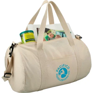 Barrel 18" Duffle Bag, 5 oz Cotton Canvas with Slash Pocket