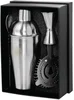 Custom Mixology Cocktail Shaker Set in Black