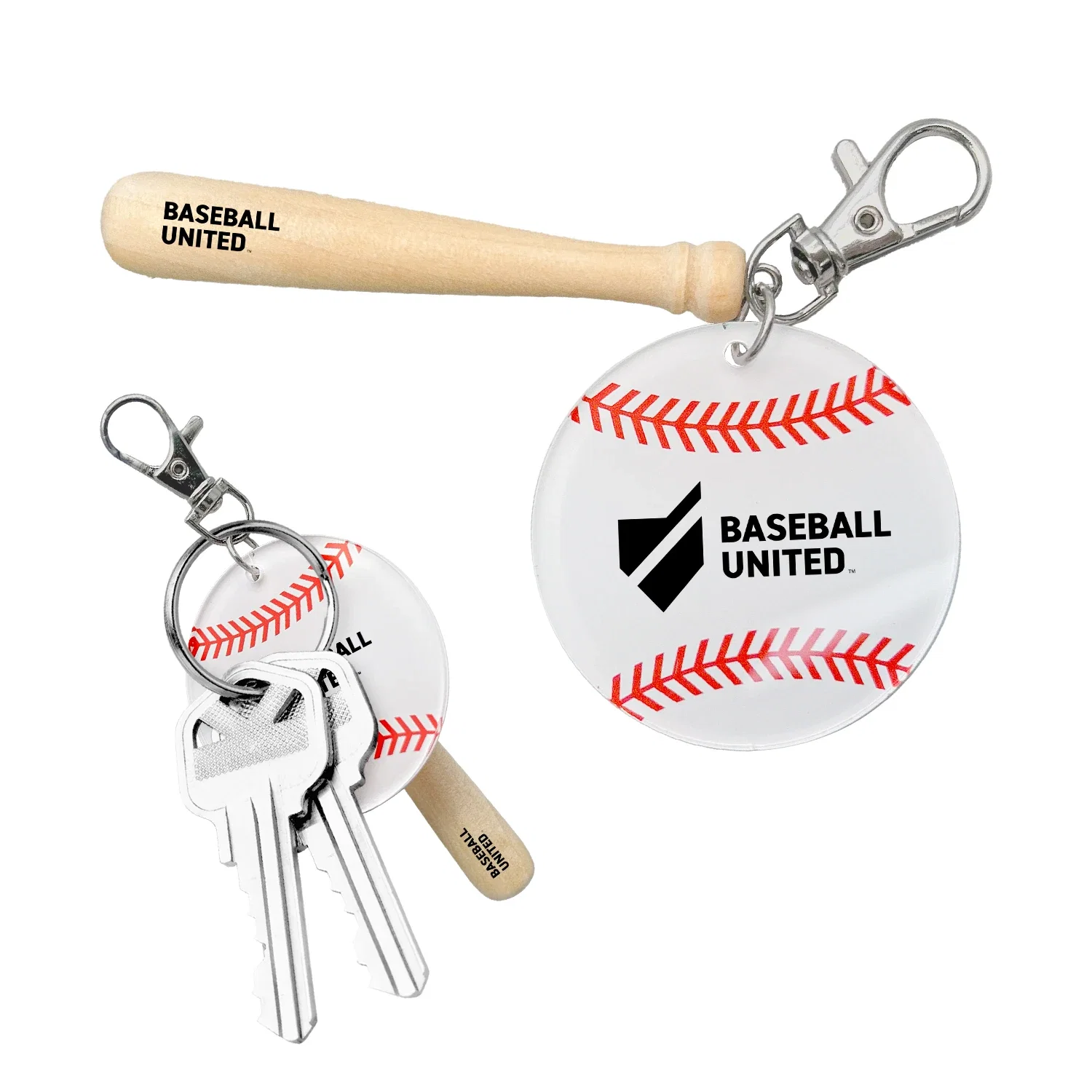 Baseball Bat Keychain