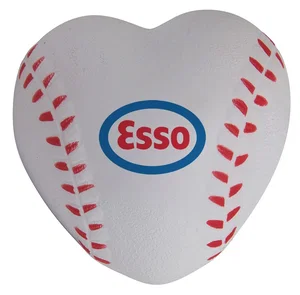Heart Shaped Baseball Stress Reliever