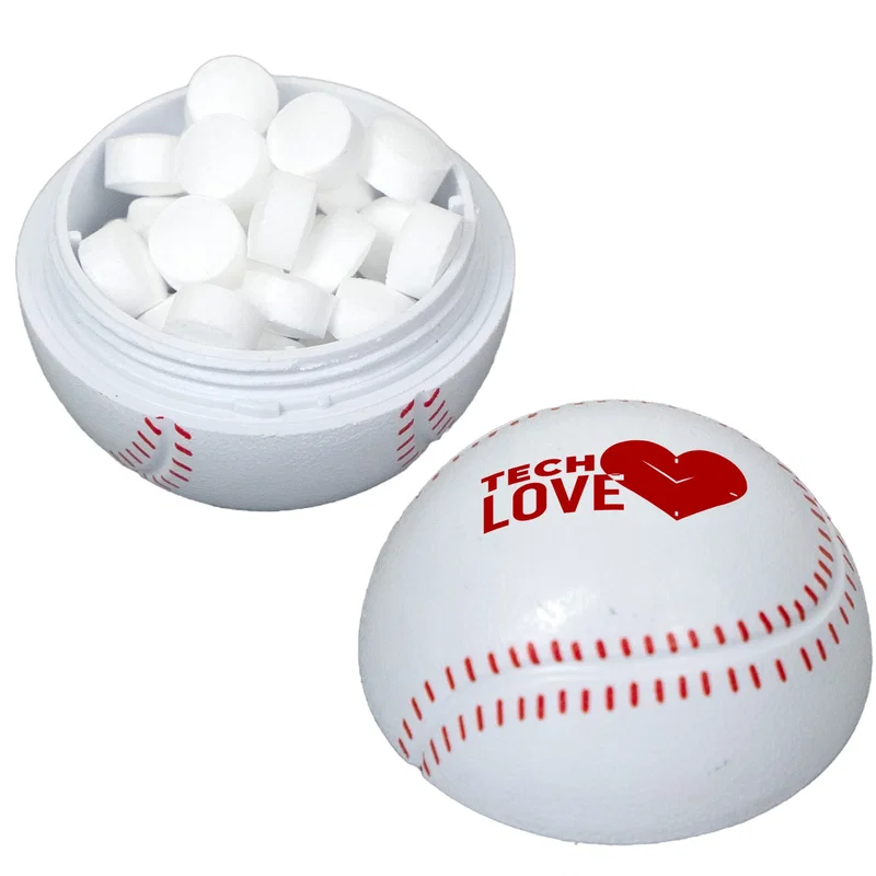 Baseball Mint Container — view 2