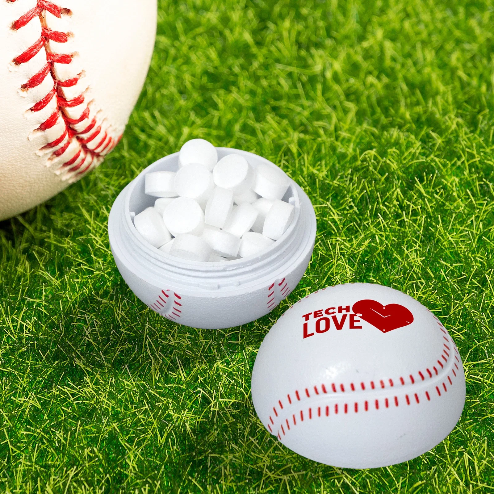Baseball Mint Container — view 3