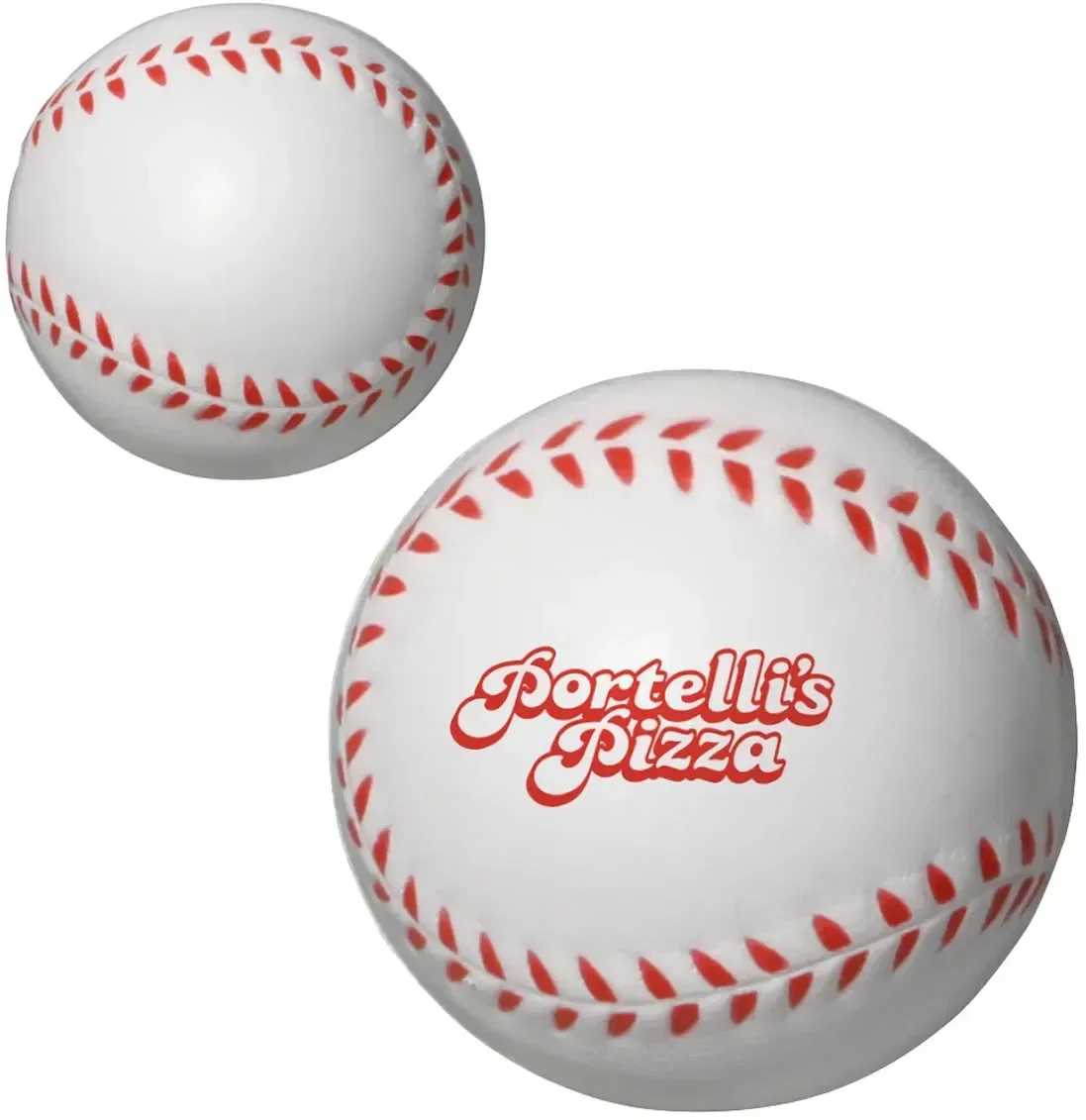 Promotional Slo-Release Serenity Squishy stress toy, three-quarter view of the molded shape
