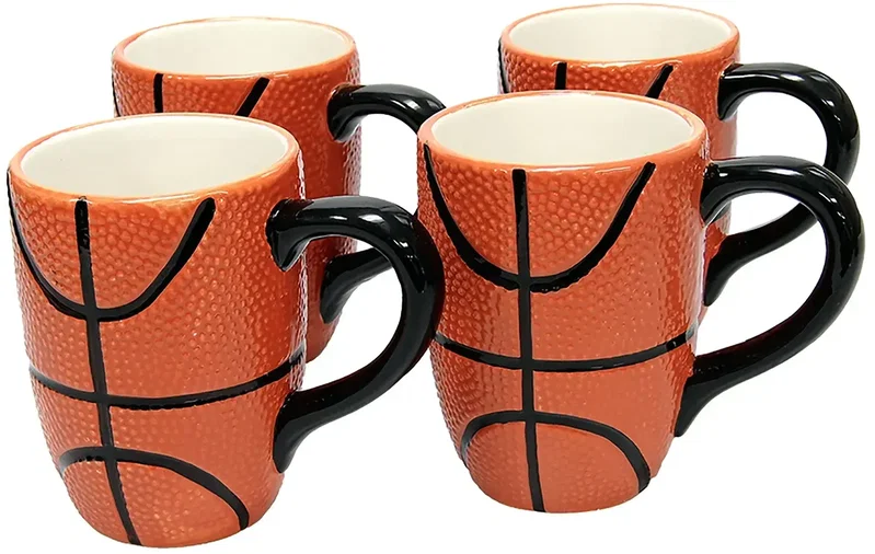 Personalized Basketball Mug Set - 12oz — view 3