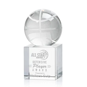 Optical Crystal Basketball Award