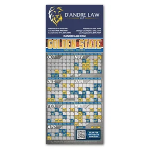 Promotional Basketball Schedule Magnet