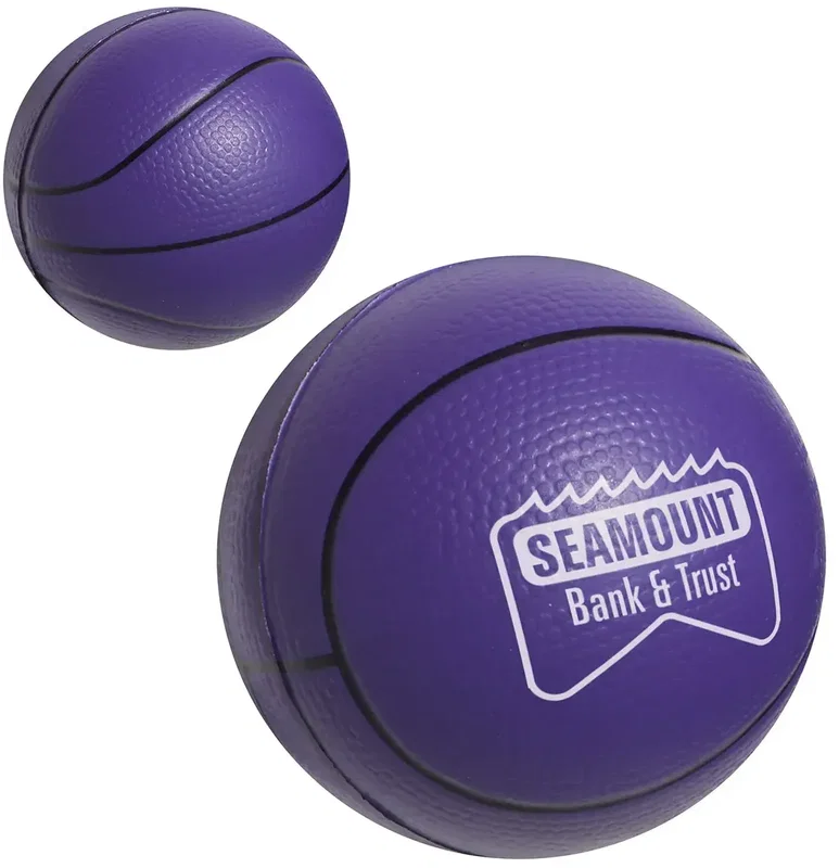 Custom Basketball Stress Reliever — view 2
