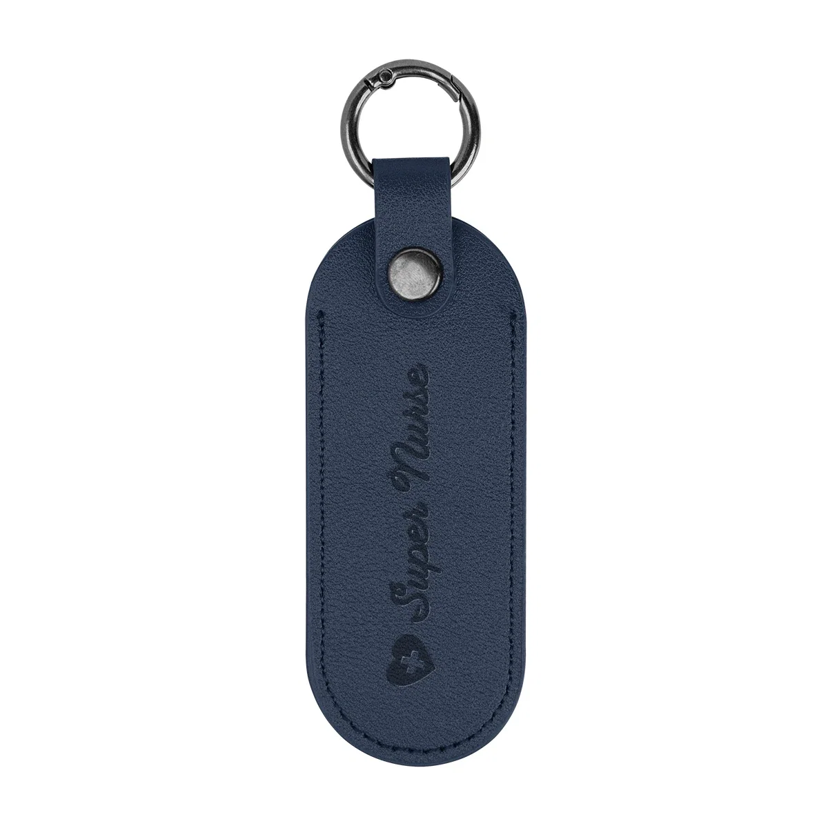 Navy tag shown flat from the front