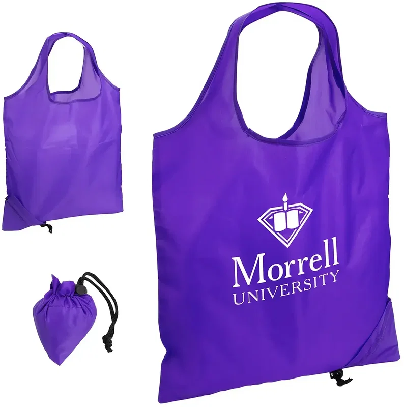 Bazaar RPET Folding Reusable Tote Bag — view 3