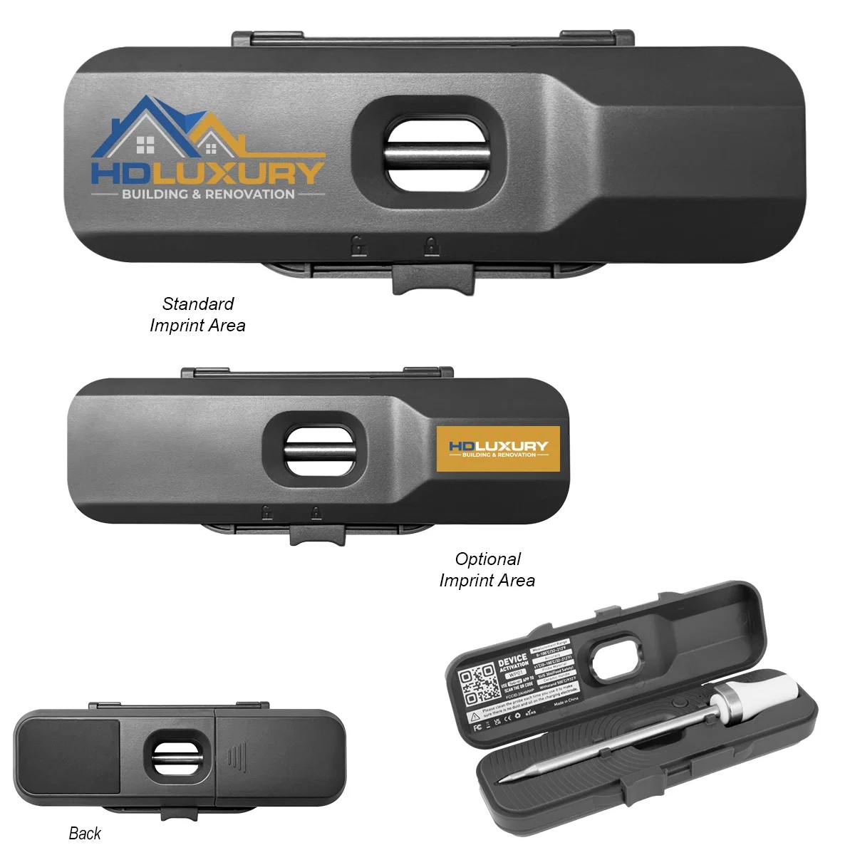 Folded closed, the pocket sized tool measures five inches across