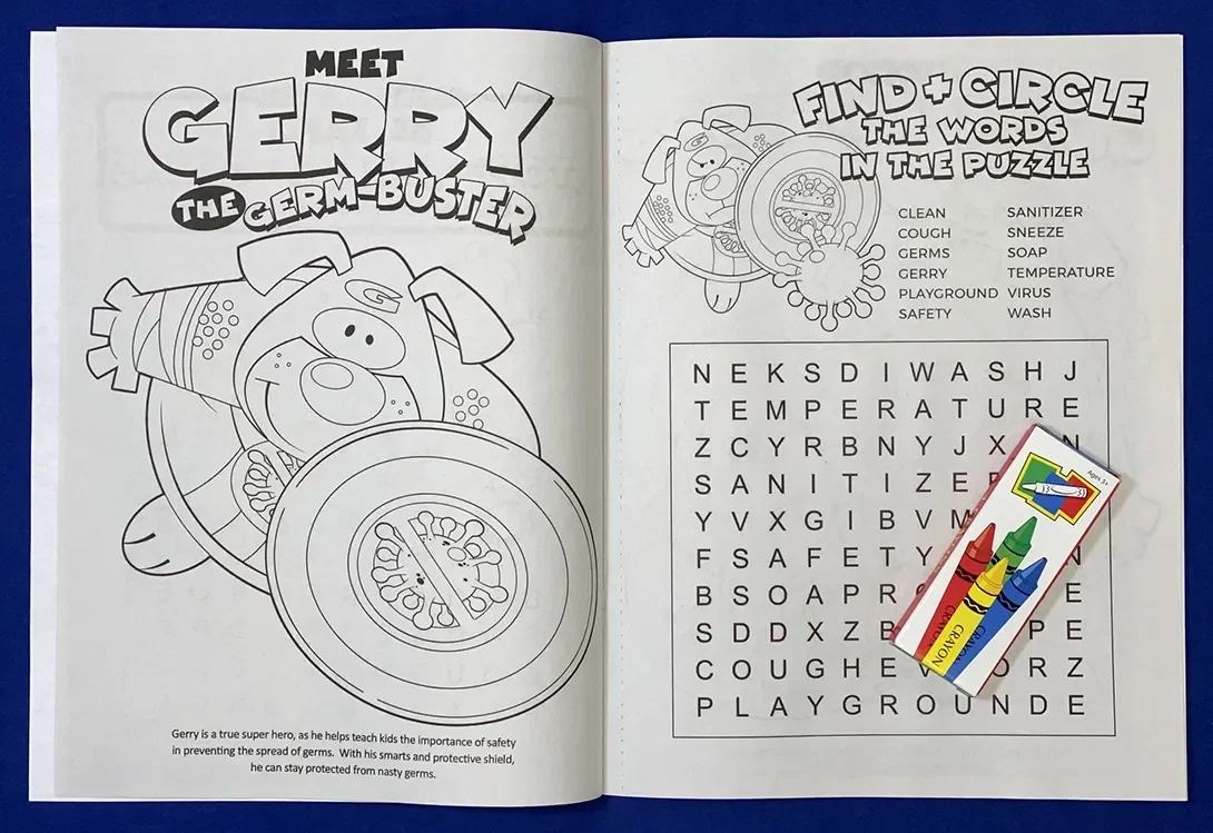Be Safe: Stop the Spread of Germs Coloring & Activity Book — view 2