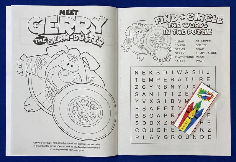 Be Safe: Stop the Spread of Germs Coloring & Activity Book — view 2