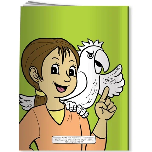Pack of 4 non-toxic Fun Pak crayons included with the Spanish anti-smoking coloring book