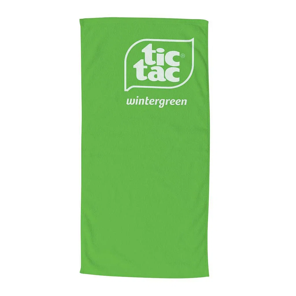 Logo Color Resort Beach Towel — Lime Green — view 2
