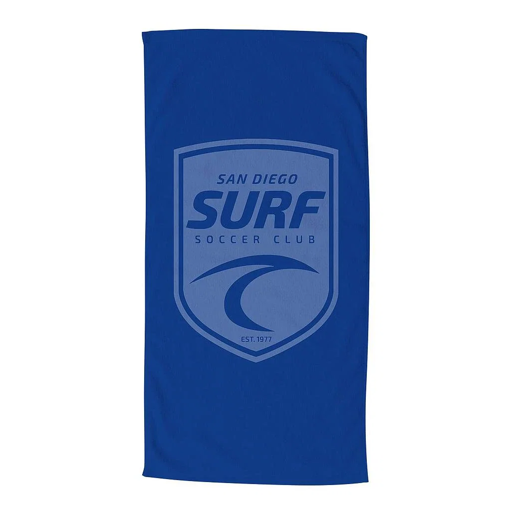 Logo Color Resort Beach Towel — Royal — view 3