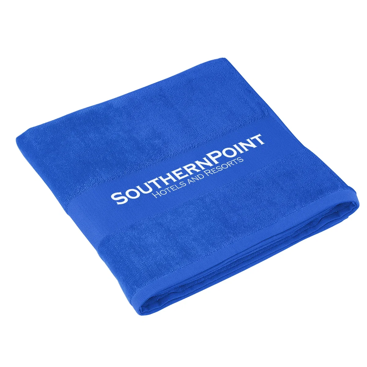 Red towel photographed from directly above