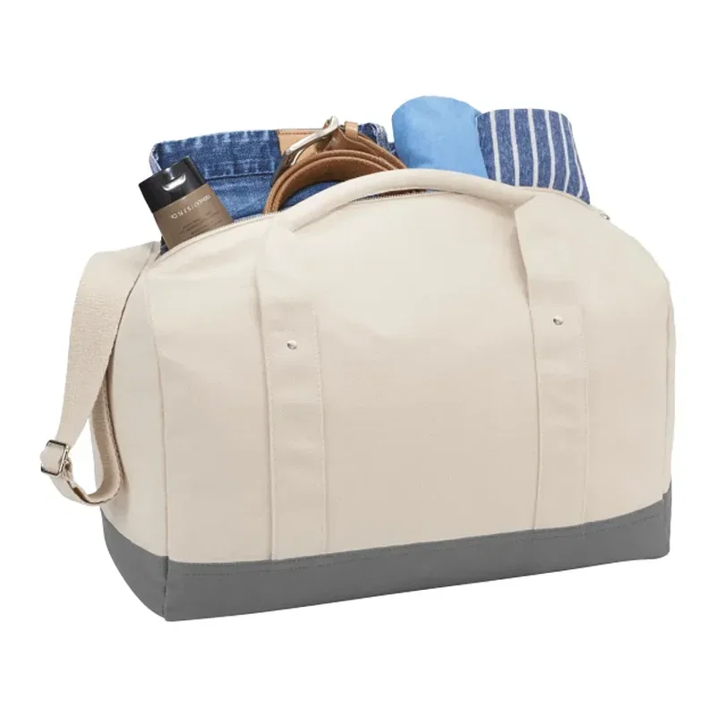 Belair 17" Cotton Canvas Duffle Bag — view 3