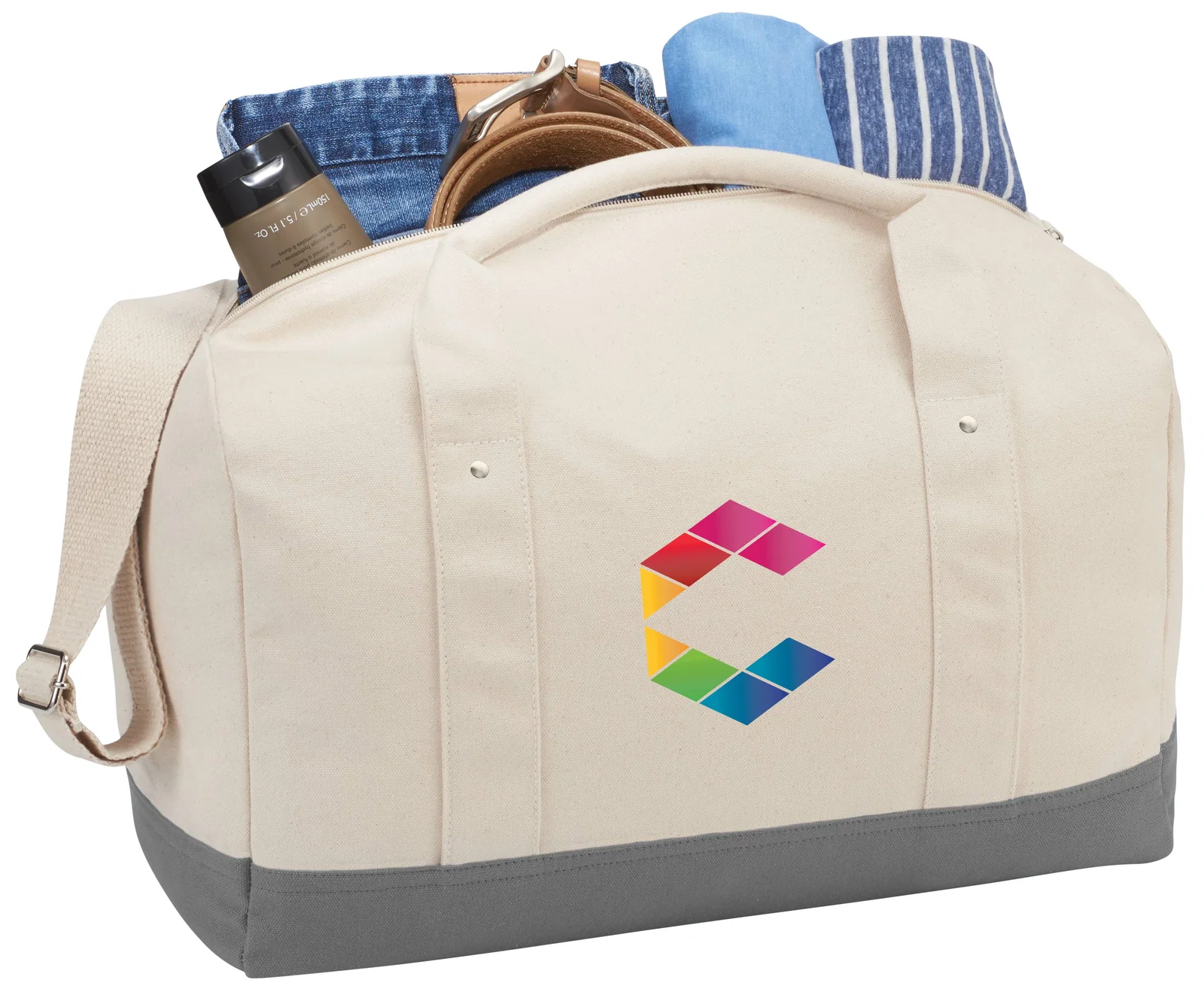 Belair 17" Cotton Canvas Duffle Bag — view 8