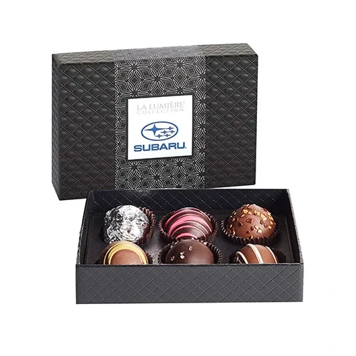 Belgian Chocolate Truffle Box - 6 Piece — view 2