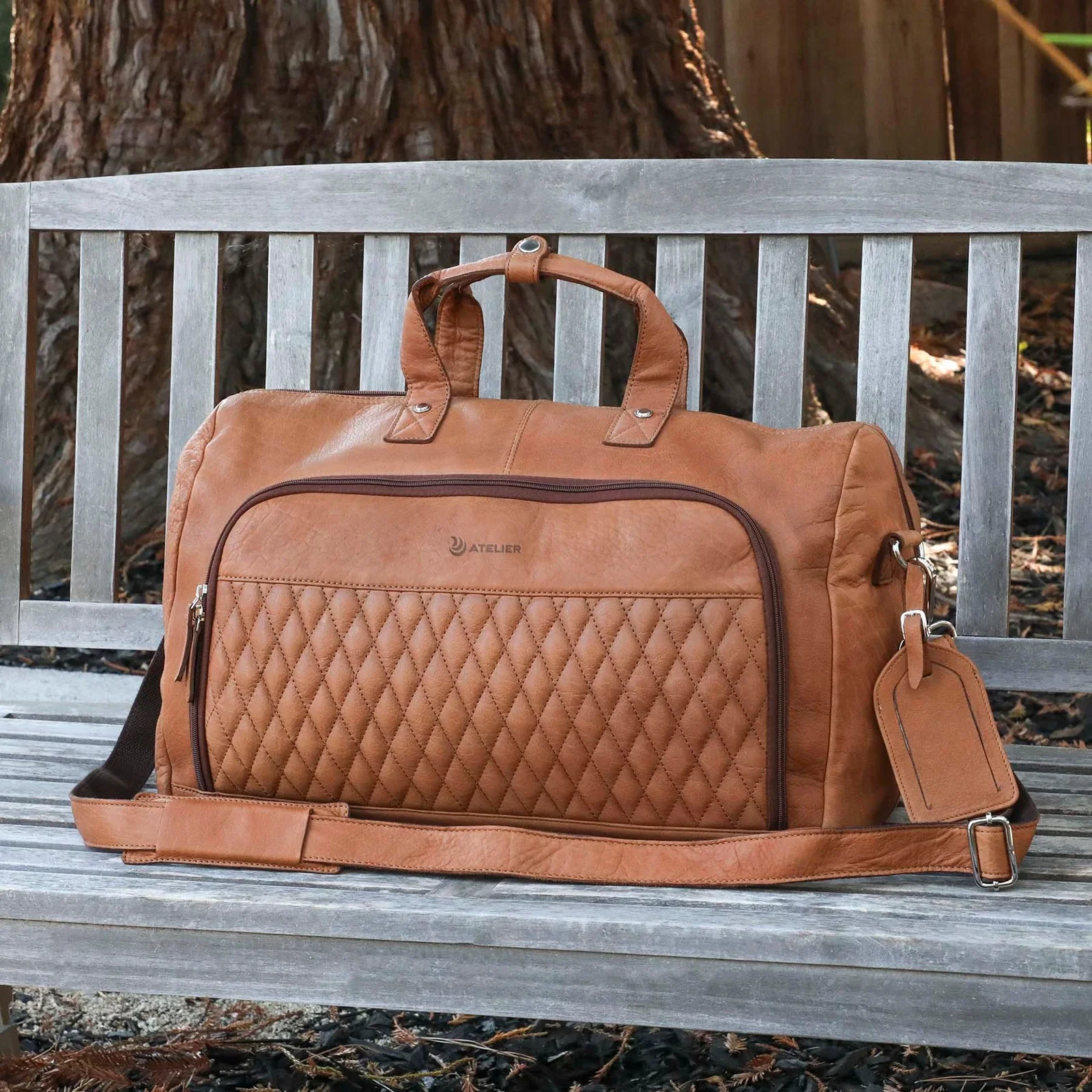 Bell Canyon Leather Duffel Bag — view 10