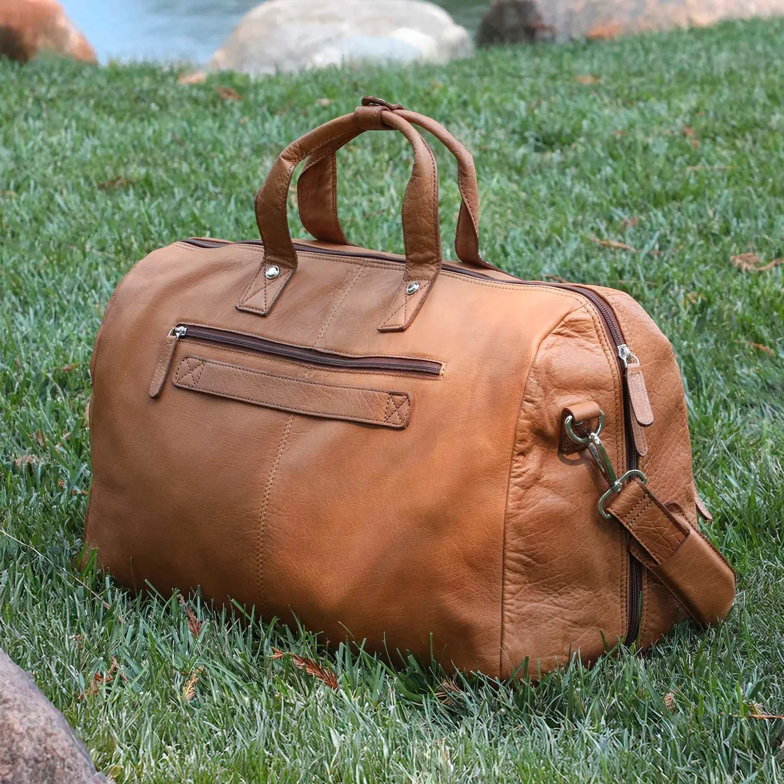 Bell Canyon Leather Duffel Bag — view 4