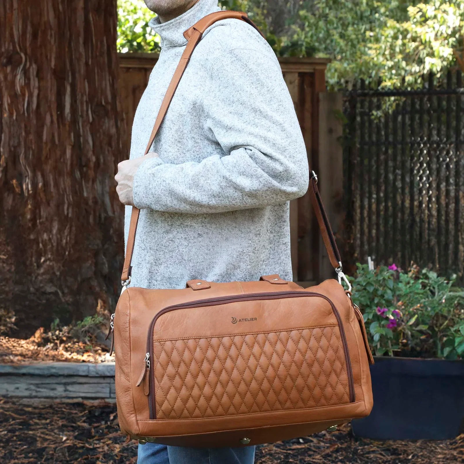Bell Canyon Leather Duffel Bag — view 6