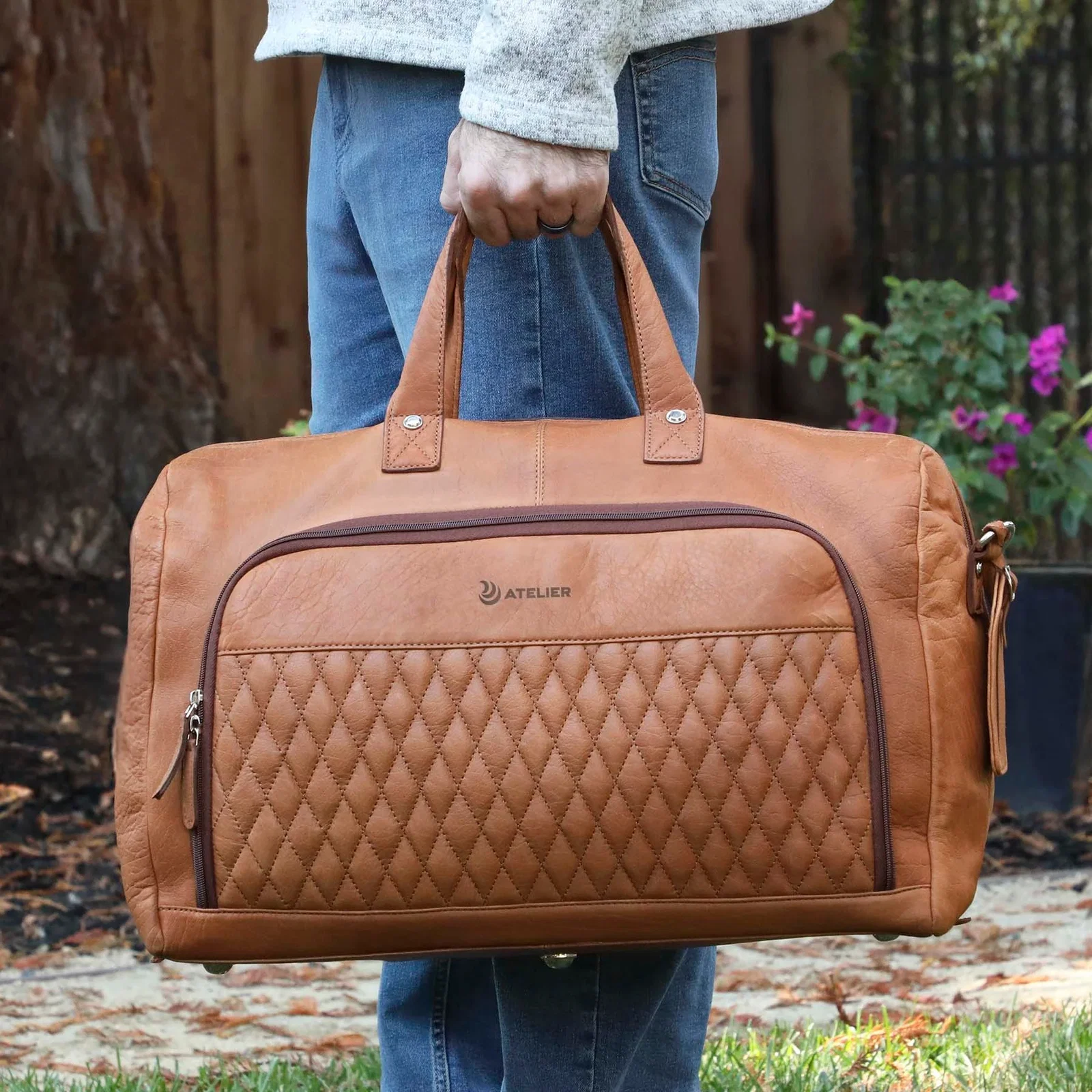 Bell Canyon Leather Duffel Bag — view 7