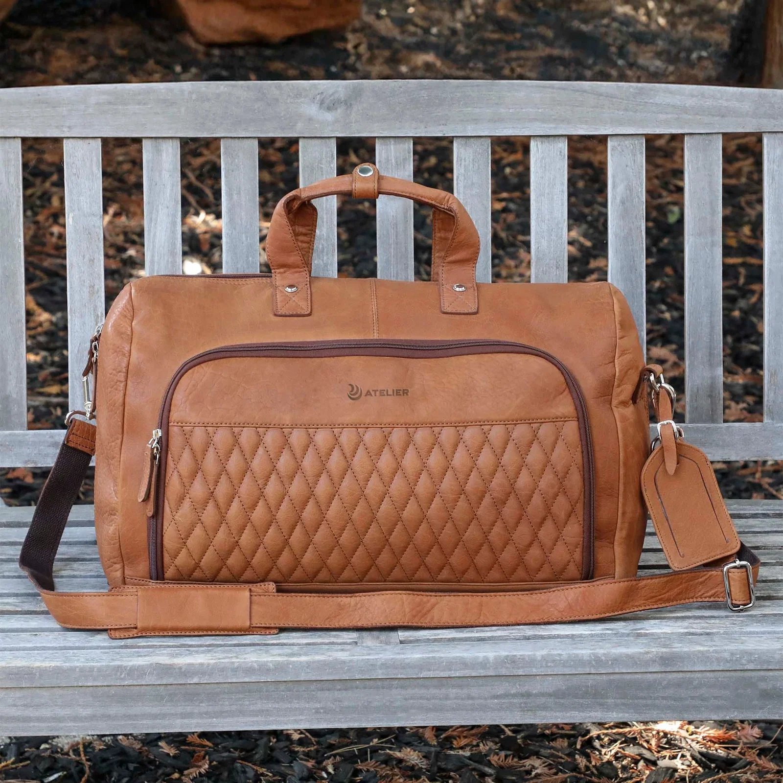 Bell Canyon Leather Duffel Bag — view 8
