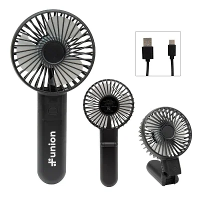 Fan blades behind the protective grille in white
