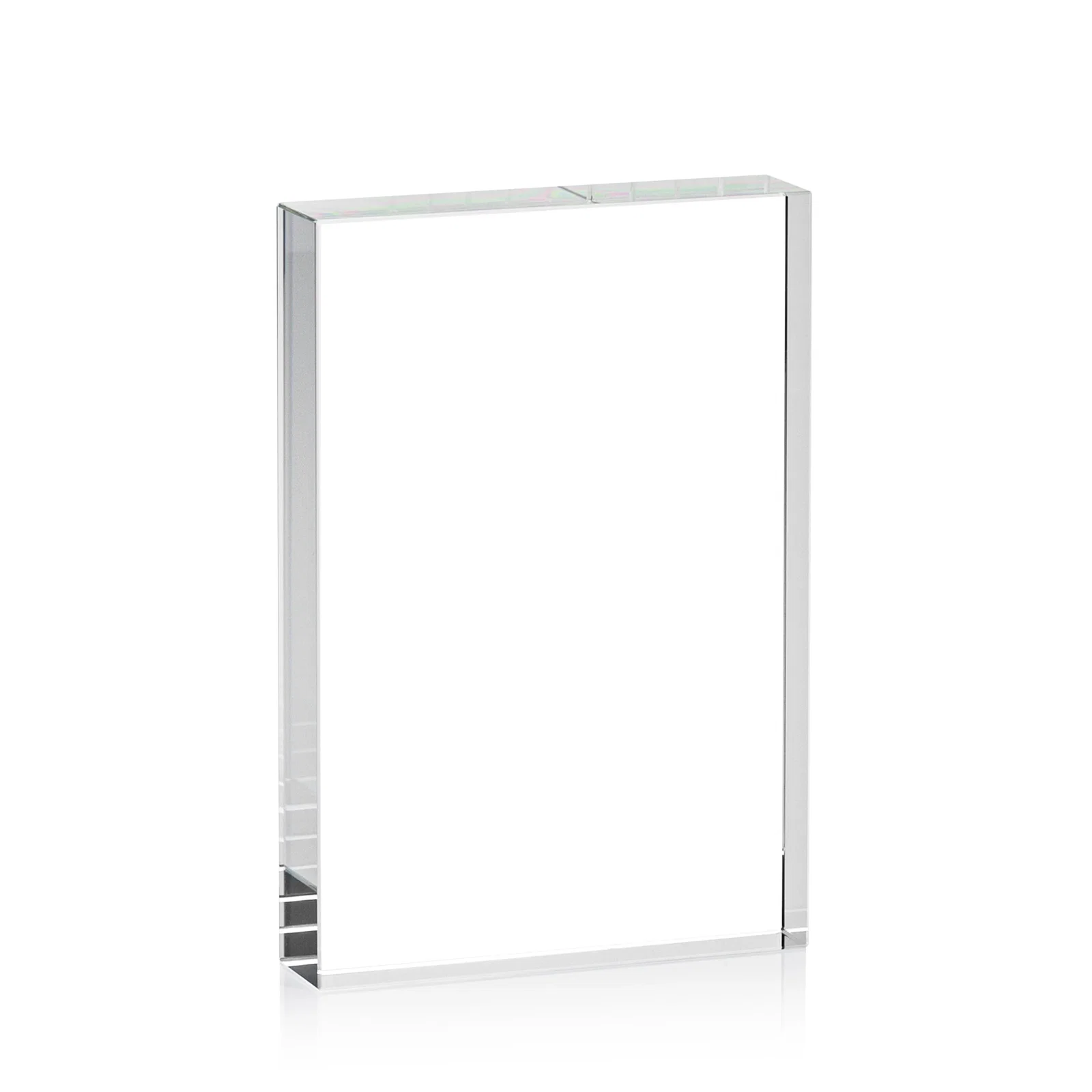 Personalized Optical Crystal Rectangle Award for Vertical or Horizontal Display, awards for service anniversary gifts
