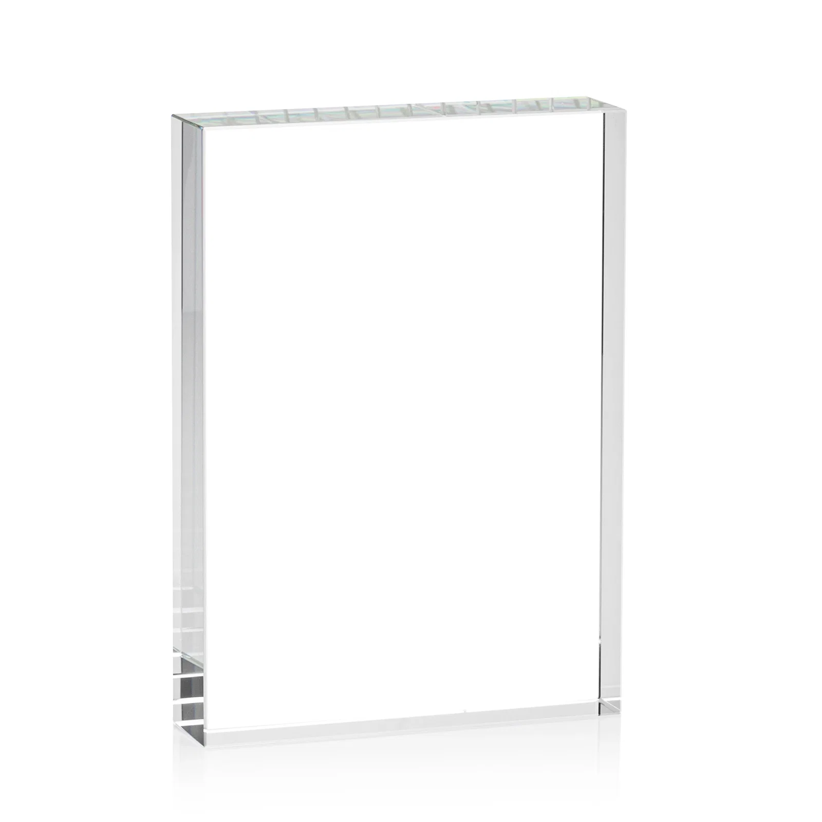 Personalized Optical Crystal Rectangle Award for Vertical or Horizontal Display, awards for sales achievement awards