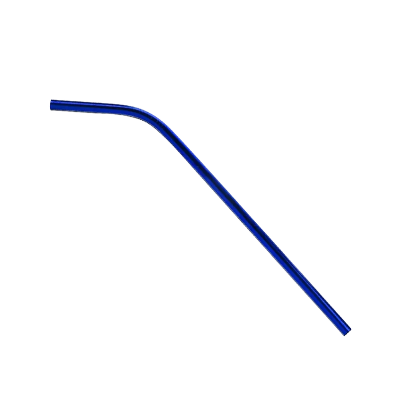 Bent Stainless Steel Straws: Individually sold in Black, Blue, or Rainbow — view 4