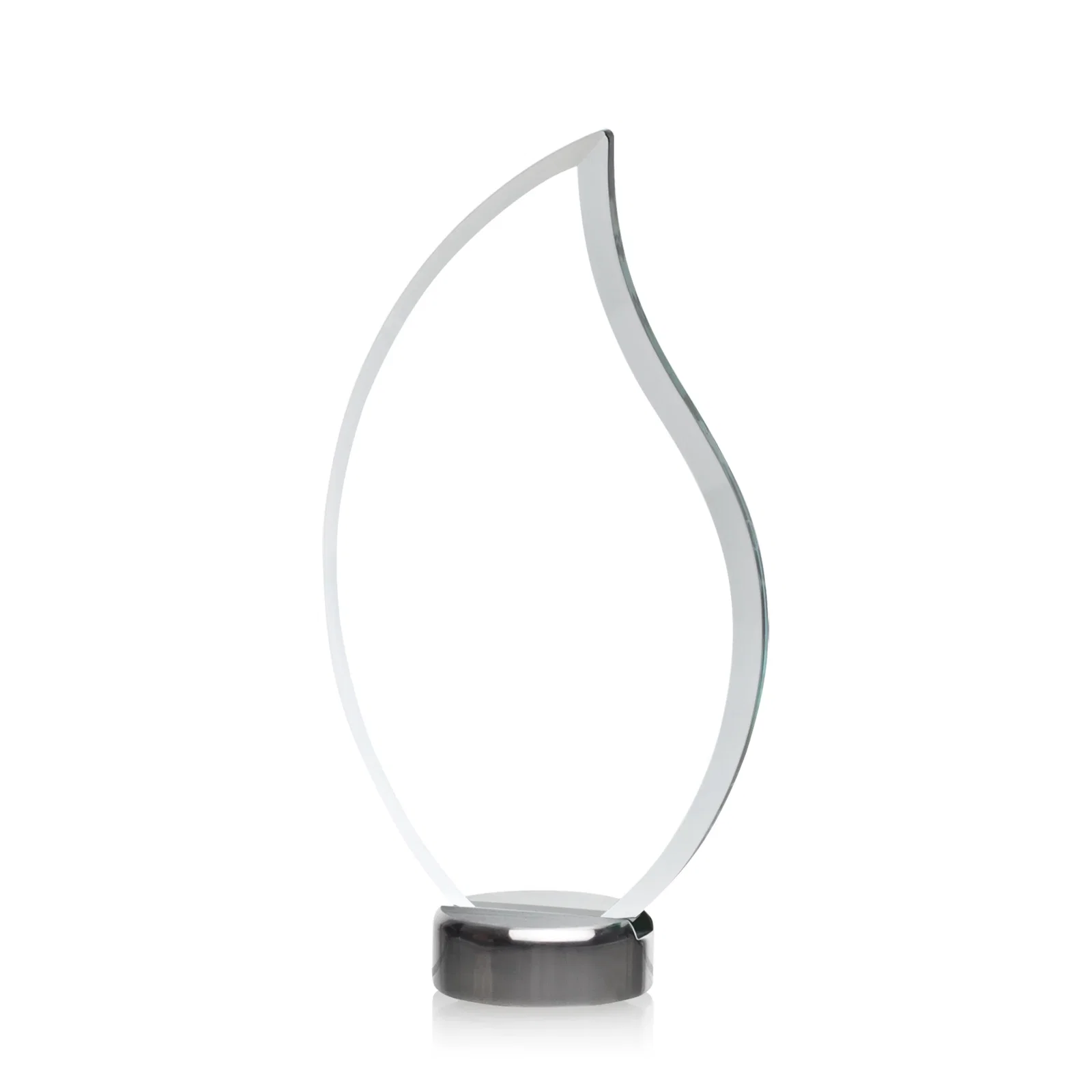 Custom Jade Flame Award With A Copper-Like Green Tone for graduation ceremonies