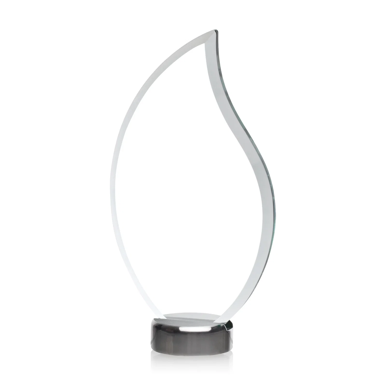 Custom Jade Flame Award With A Copper-Like Green Tone for safety achievement programs