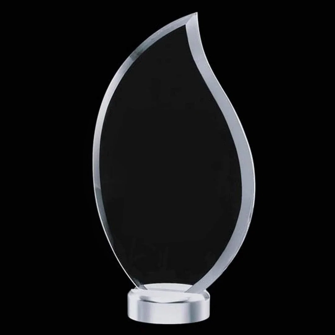 Custom Jade Flame Award With A Copper-Like Green Tone for volunteer appreciation