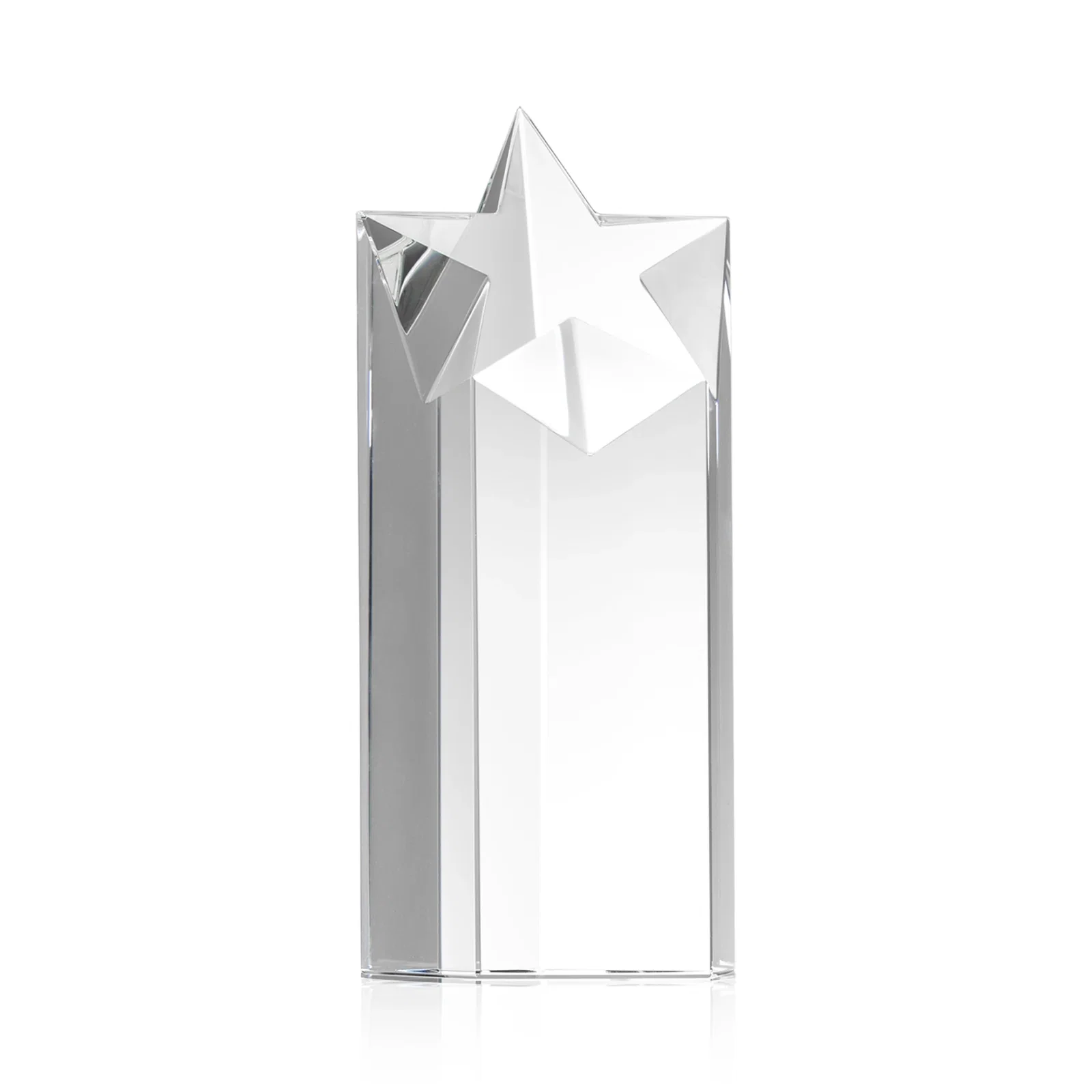 Personalized Optical Crystal Star Pillar Award - Berkeley for sales achievement awards