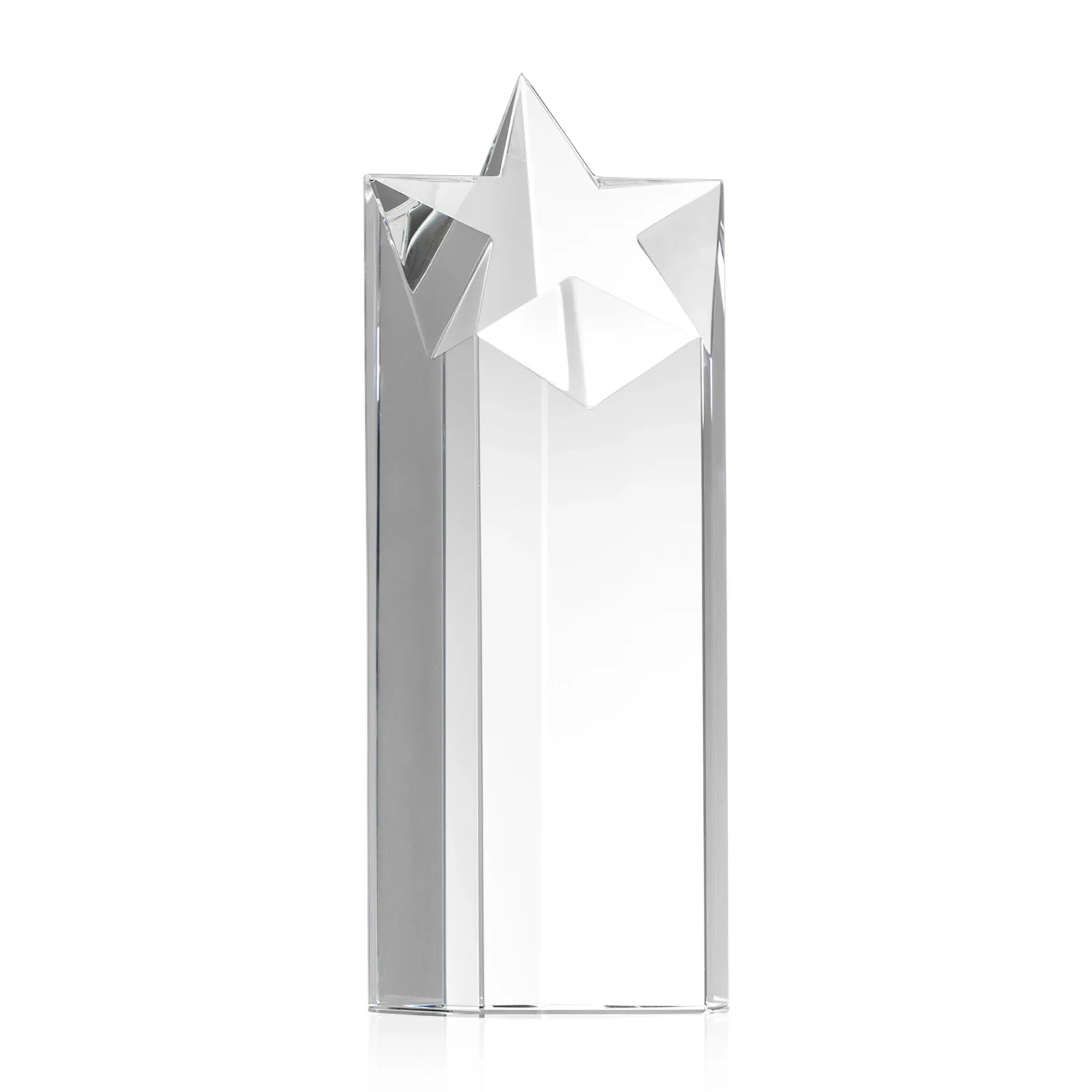 Personalized Optical Crystal Star Pillar Award - Berkeley for retirement presentations