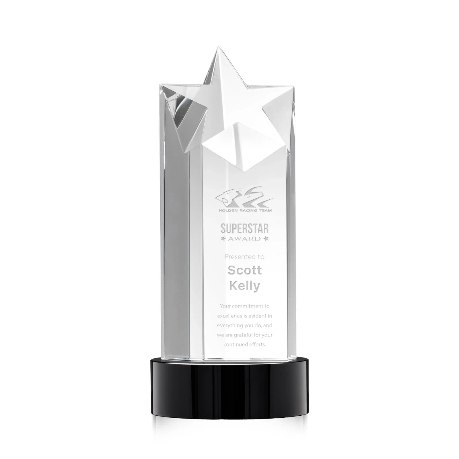 Personalized Optical Crystal Star Tower Award for graduation ceremonies