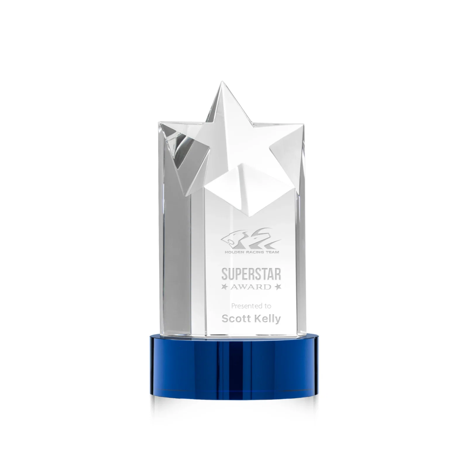 Promotional Optical Crystal Star Tower Award for employee recognition
