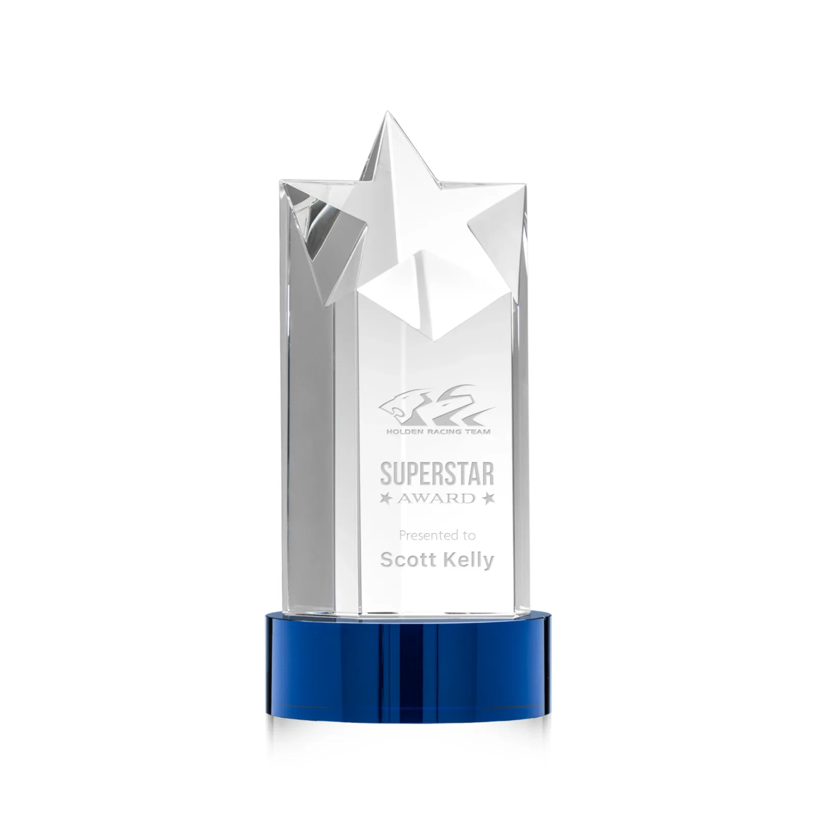 Promotional Optical Crystal Star Tower Award for corporate award ceremonies
