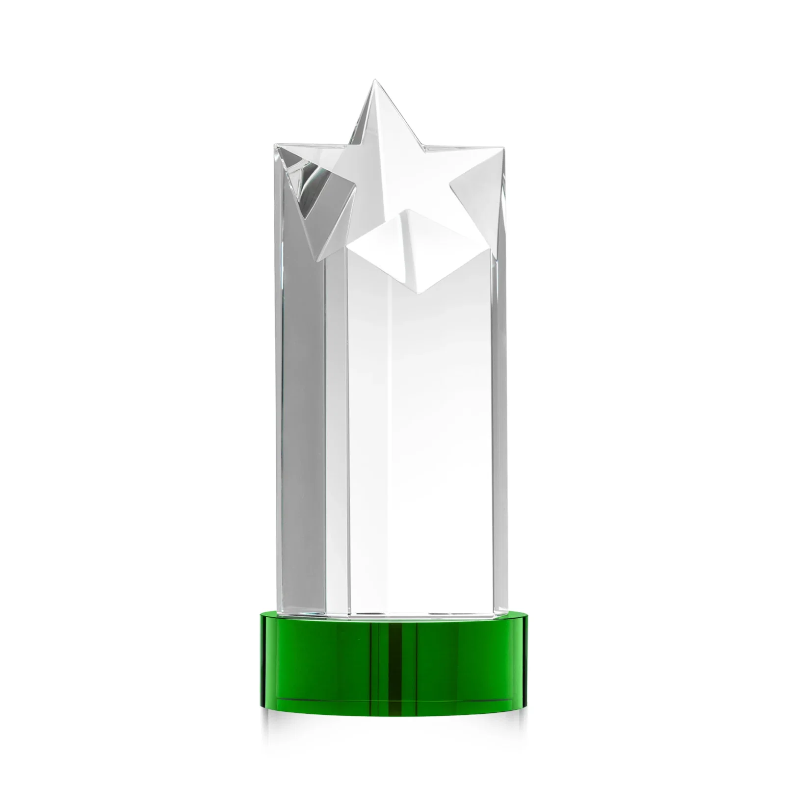 Customized Optical Crystal Star Tower Award for employee recognition