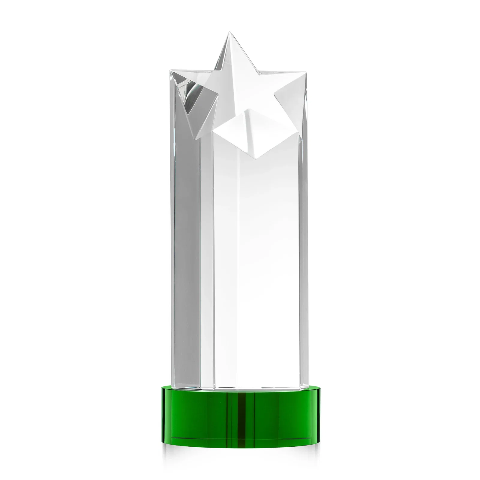 Customized Optical Crystal Star Tower Award for corporate award ceremonies