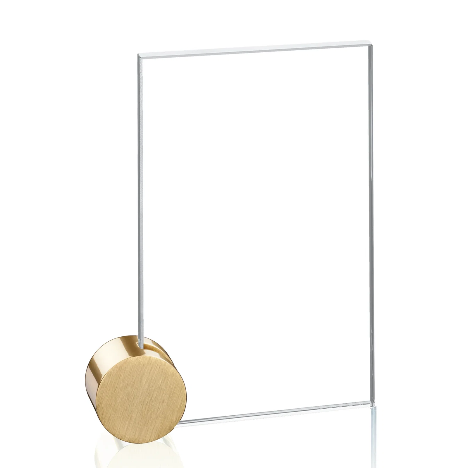 Promotional Starfire Crystal Rectangle Award on Aluminum Corner Disk for graduation ceremonies