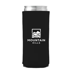 12 oz Slim Can Cooler, 1/8" Foam, Machine-Washable Polyester